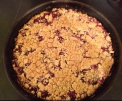 10 Minuten Kirschstreuselkuchen ohne Ei