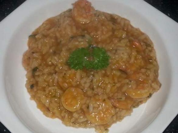 Garnelen-Zucchini-Risotto