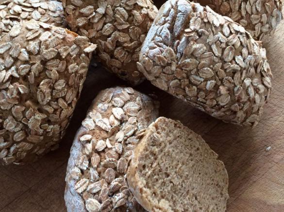 Dinkel-Roggen-Buchweizen Brötchen 