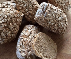 Dinkel-Roggen-Buchweizen Brötchen 