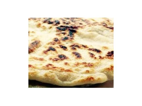 Naan aus Kichererbsenmehl, vegan