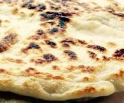 Naan aus Kichererbsenmehl, vegan