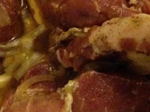 Marinierte Schweinenackensteaks / Marinade für Schweinenackensteaks