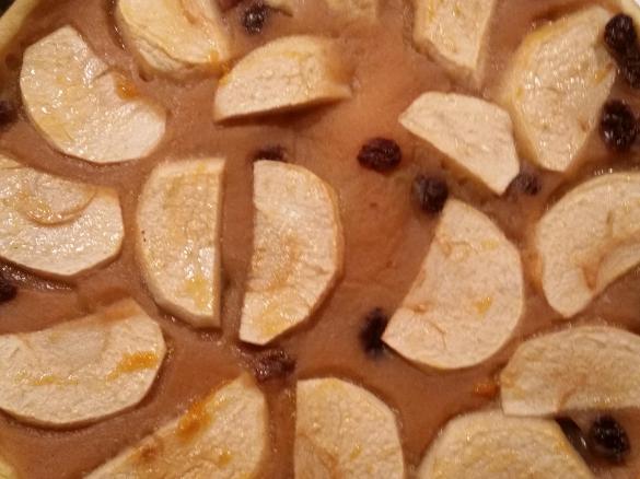 Apfelkuchen mit Apfelkompott