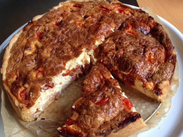 Tomatenquiche mit Mascarponecreme