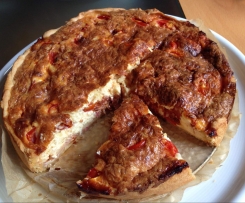 Tomatenquiche mit Mascarponecreme