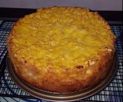 Apfelkuchen mit Häubchen