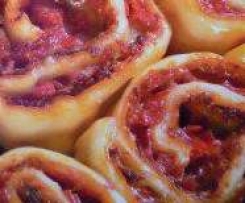 Pizzaschnecken mit Sucuk, lecker