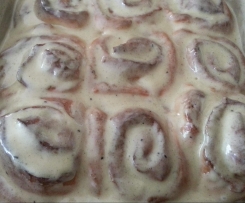 Zimtschnecken mit Frischkäseguß