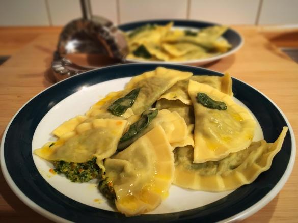 Gemüse-Ricotta-Ravioli