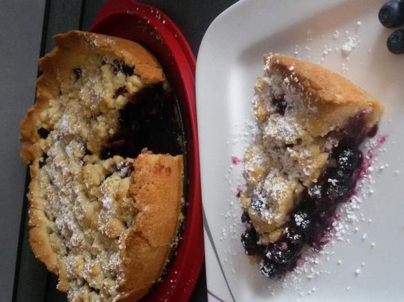 Blaubeer / Heidelbeer Marzipan Streuselkuchen