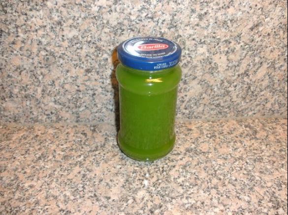 Orangengelee mit Blue Curacao