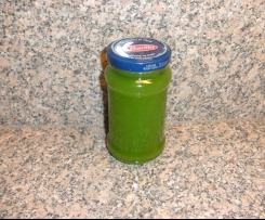 Orangengelee mit Blue Curacao