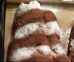 Schwarz-Weiß-Stollen / Nougatstollen