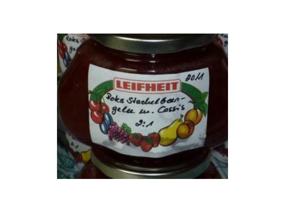 Rotes Stachelbeergelee