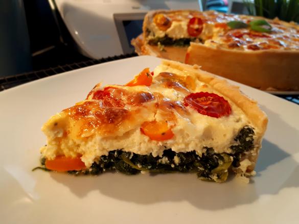 Spinat-Feta-Tomaten-Quiche
