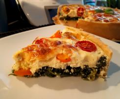 Spinat-Feta-Tomaten-Quiche