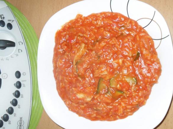 Tomatenreis mit Hühnchen