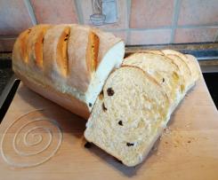 schnelles Weissbrot mit Rosinen