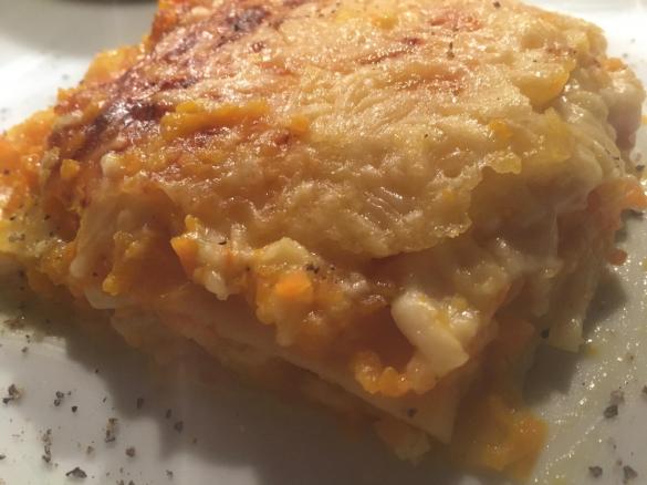 Kürbis-Karotten-Lasagne