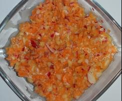 Radieschen-Apfel-Möhren Salat