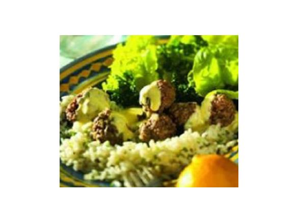 Hackbällchen in Zitronensauce