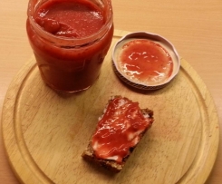 Erdbeermarmelade mit Ingwer, Stevia und Vanille