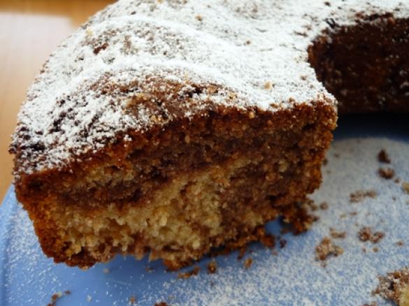 Schwarz-Weiß Kuchen mit Creme Fraiche