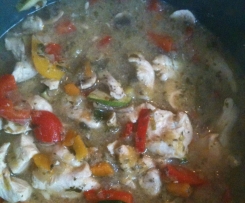 improvisierte Hühnersuppe