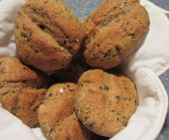 Dinkel-Vollkornbrötchen mit Bärlauch