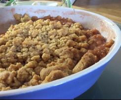 Rhabarber-Crumble schnell und einfach