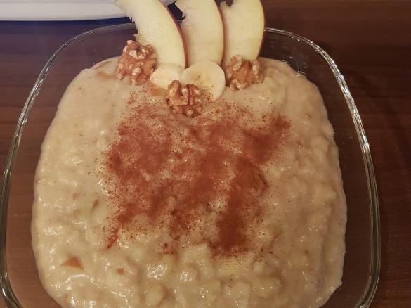 Apfel Bananen Porridge