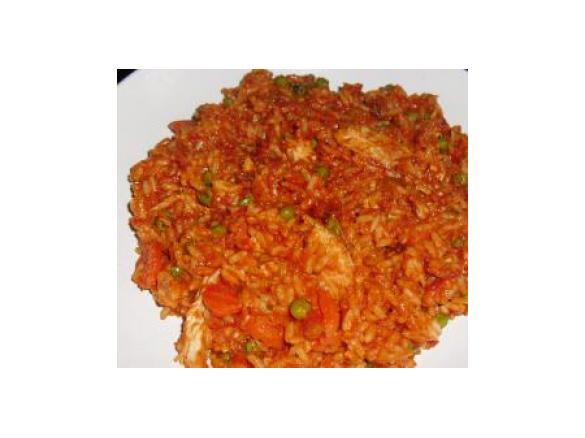 Tomatenreis mit Hühnchenstreifen