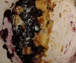 Blaubeer-Croissant-Auflauf 