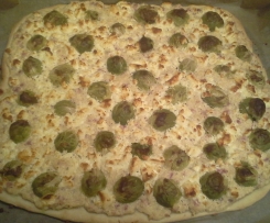 Rosenkohl - Feta - Flammkuchen