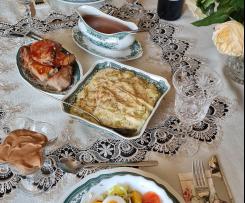 Kalbsmedallions an Selleriepüree mit Rotweinsoße