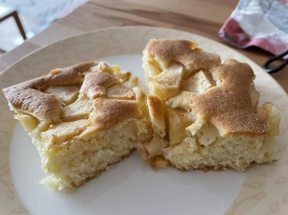 Versunkener Apfelkuchen vom Blech