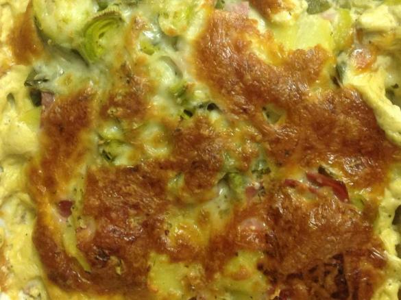 Schinken - Lauch - Kartoffelauflauf 