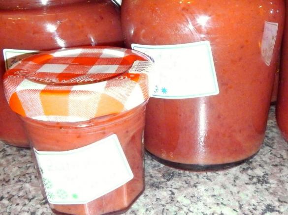 Zwetschge küsst Marzipan Marmelade