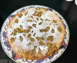 Rhabarberkuchen "umgedreht"