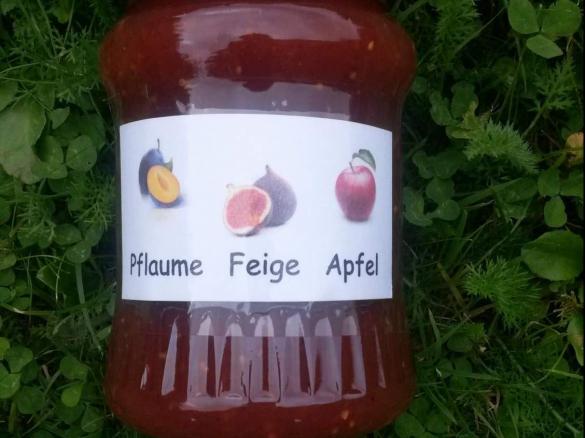Pflaumen-Feigen-Apfelmarmelade