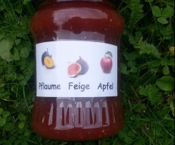 Pflaumen-Feigen-Apfelmarmelade
