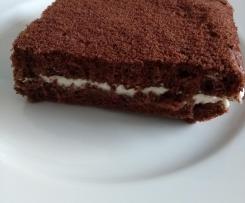 Variation XXL  Kuchen (Schokobiskuit mit Sahne-Quark-Füllung)