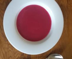 Indische Rote-Bete Suppe mit Honig und Äpfeln