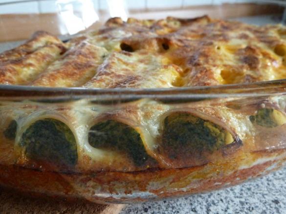 Canneloni mit Spinat-Ricotta-Füllung