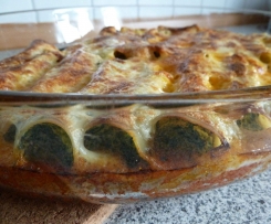 Canneloni mit Spinat-Ricotta-Füllung