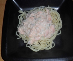 Schnelle Lachs-"Sahne"-Soße figurfreundlich