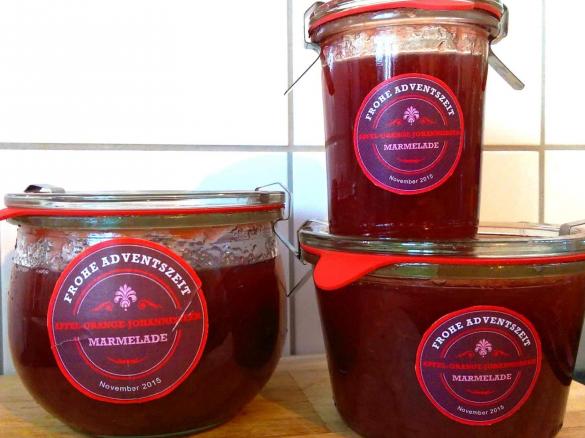 MARMELADE - Apfel + Orange + Schwarze Johannisbeere