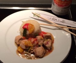 Hähnchen mit Paprika nach thailändischer Art - ALL IN ONE GERICHT