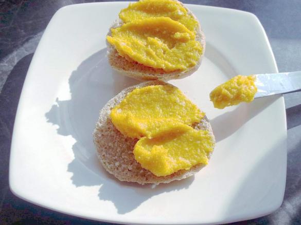 Variation von Hokkaido-Brotaufstrich